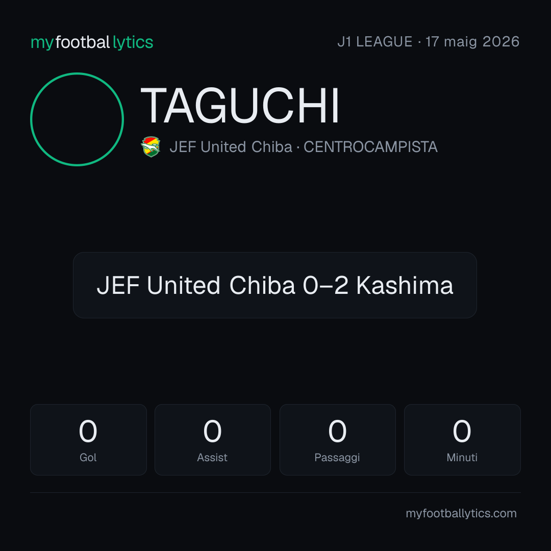 T. Taguchi · JEF United Chiba vs Kashima